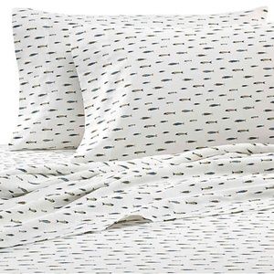 Hidden Retreat Lake & Lodge Trout Mustard Set of 2 King pillowcases